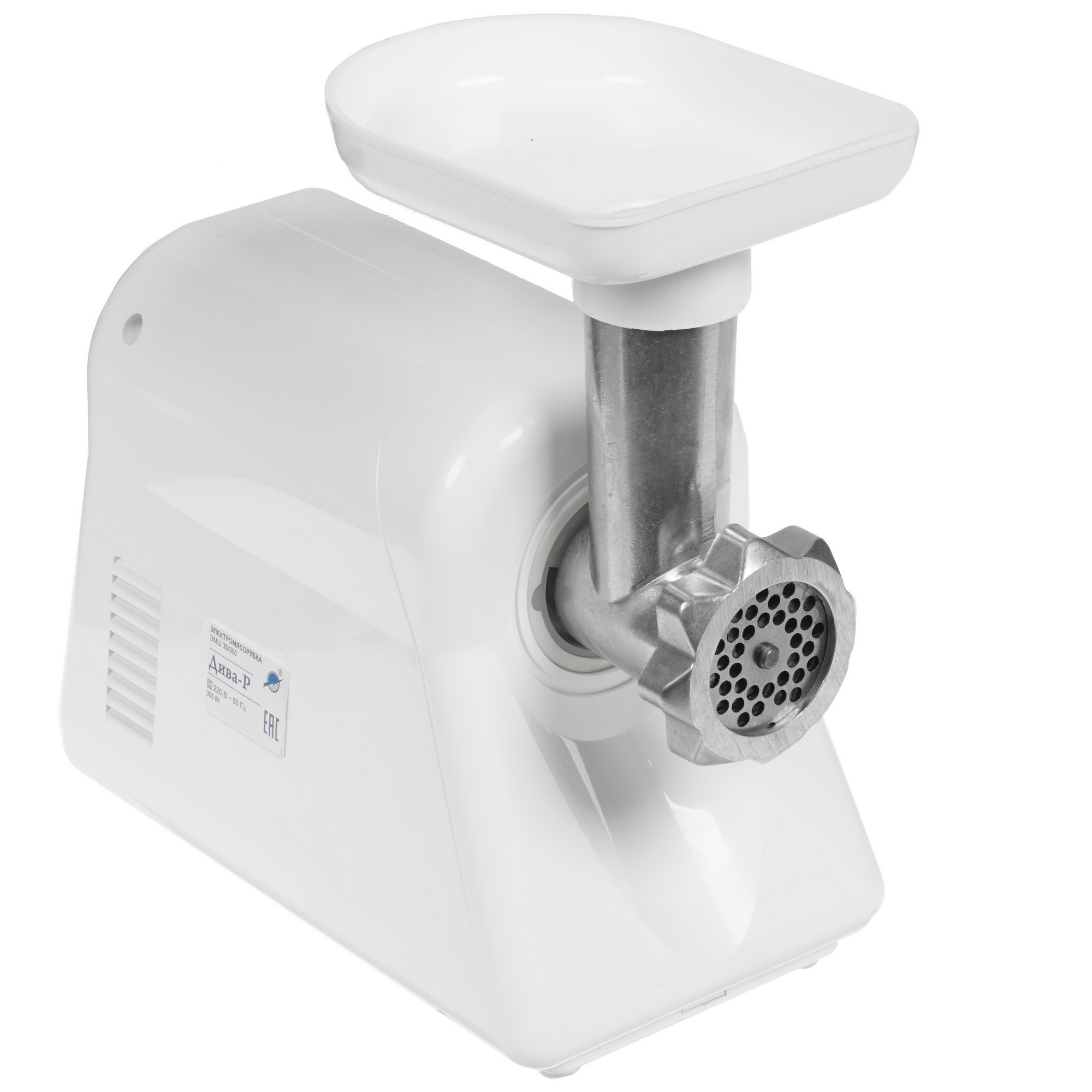 1112205 Мясорубка электрическая Ротор ДИВА-р ЭМШ 35/300-1 белый STDN-0071174 - Вид №6