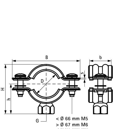 3391224 Крепление для труб  WLC Хомут со звукоизоляцией для труб всех видов WALRAVEN  - Вид №1