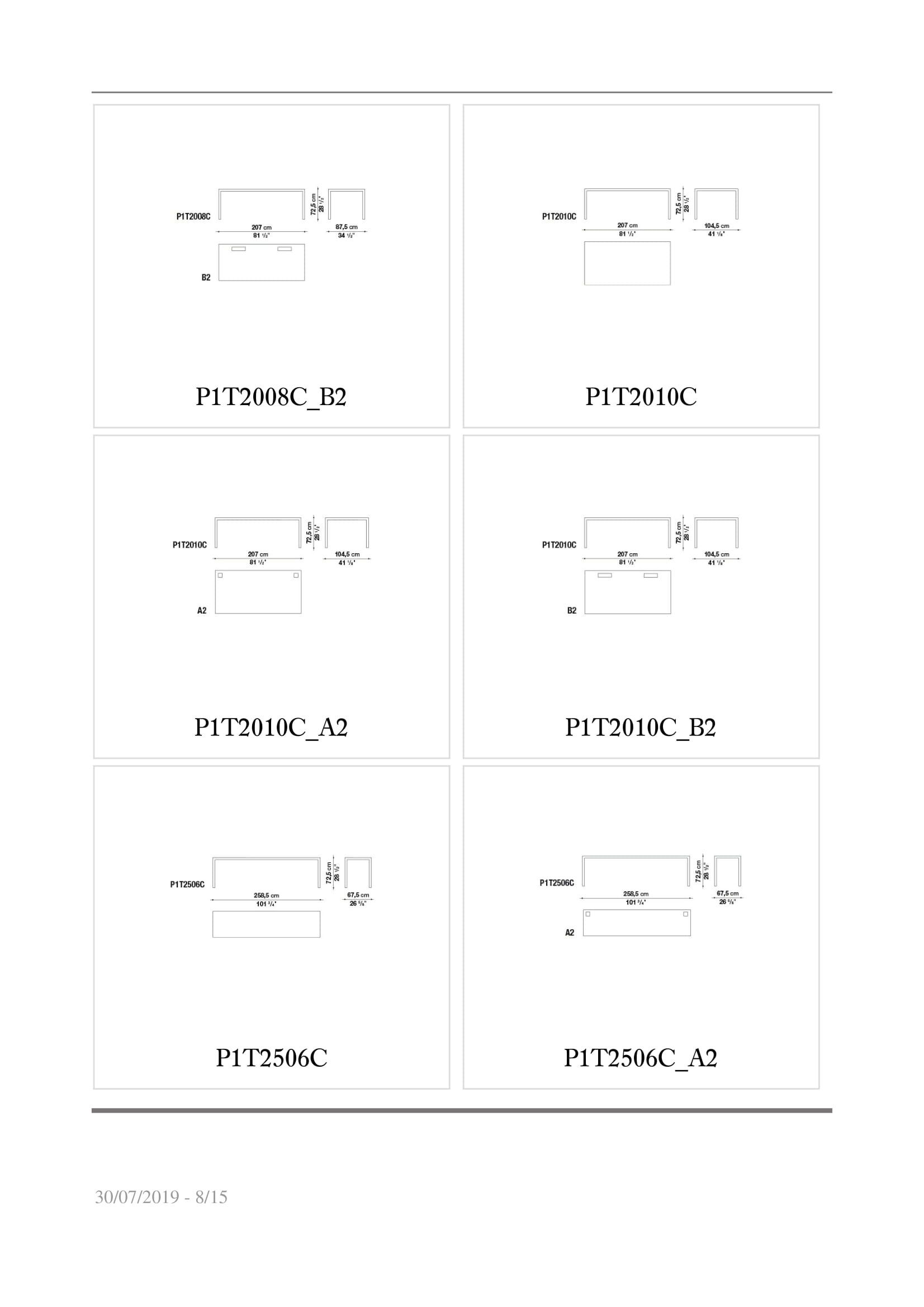 Прямоугольный рабочий стол B&B Italia Project проект 1 ARCH-00076606 - Вид №6