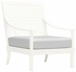 JANUS et Cie Кресло из алюминия с подлокотниками Quadratl