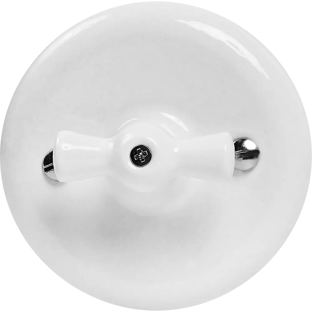 Выключатель накладной Electraline 1 клавиша цвет керамика цвет белый Ретро STLM-2071507 - Вид №1