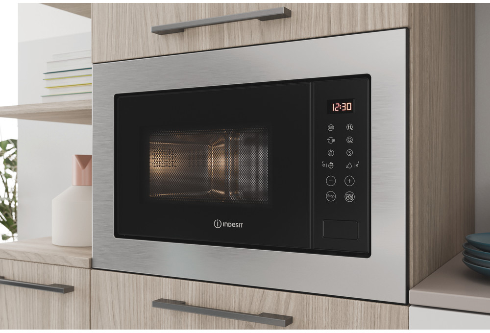 MWI 125 GX Встраиваемая микроволновая печь / микроволновая печь характеристики: функция гриля. цвет нержавеющей стали Indesit Santreyd  - Вид №4