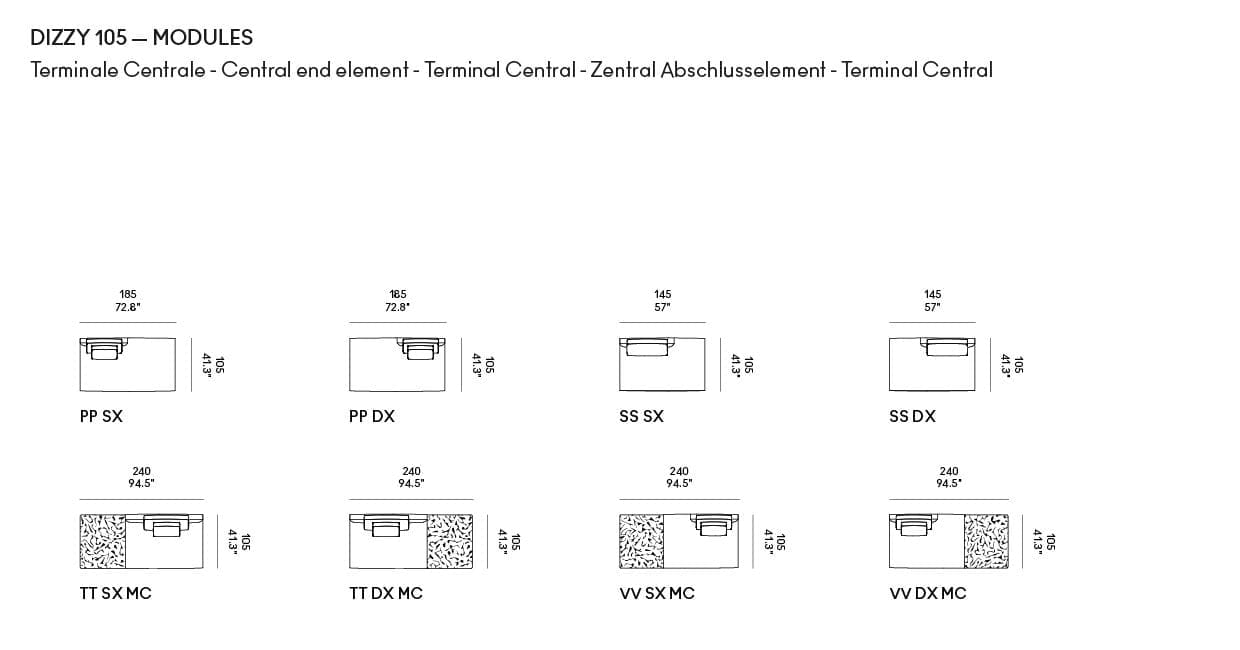 Секционный кожаный диван Casamania & Horm Dizzy ARCH-00010101 - Вид №1