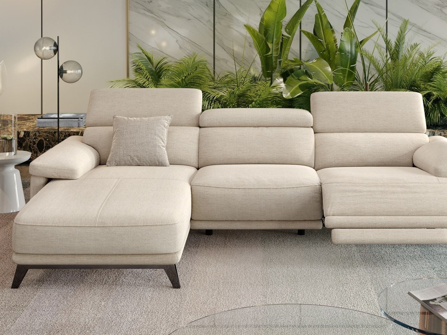 Тканевый диван с полуостровом Sofanella Celano ARCH-00049041 - Вид №4