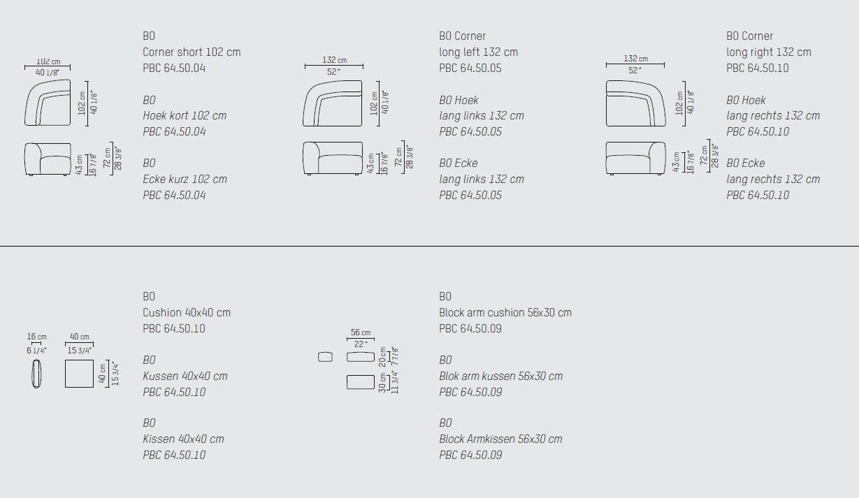 Угловой диван из ткани Piet Boon BO DINING ARCH-00047755 - Вид №7