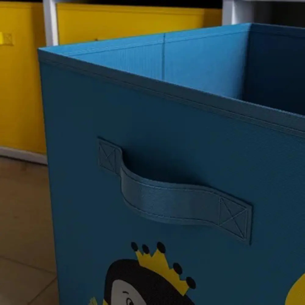Короб-органайзер 31x31x31 см полиэстер цвет синий SPACEO Kub STLM-2181092 - Вид №3