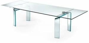 Reflex Раздвижной прямоугольный стеклянный стол Policleto