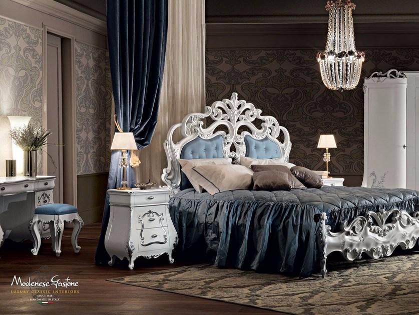 Modenese Gastone Прикроватная тумбочка из лакированной древесины с ящиками Villa venezia sun-id-1372295 - Вид №2