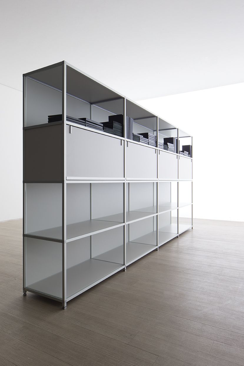 Модульный высокий офисный книжный шкаф Citterio FRAME ARCH-00079218 - Вид №1