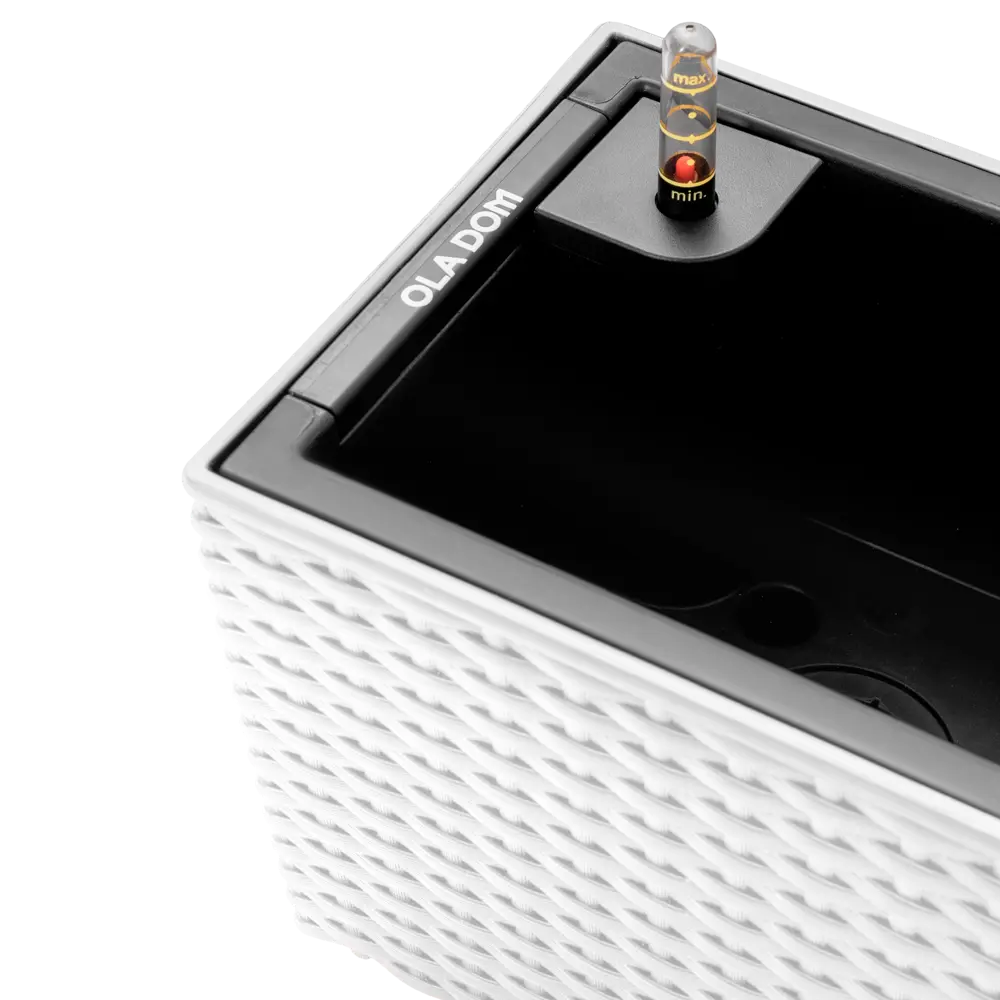 Кашпо для цветов Ola Dom Rattan 12 л белый Santreyd STLM-2173611 - Вид №1