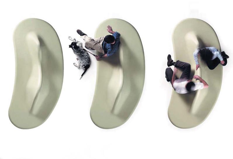 BD Barcelona Design Скамейка из полиэтилена Bdlove sun-id-1482570 - Вид №2