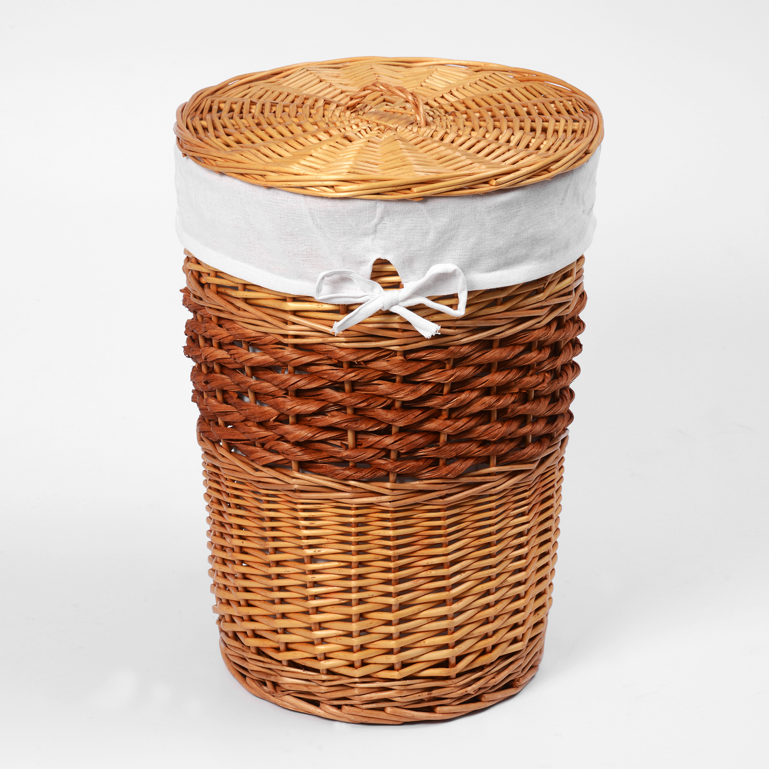 WB-410-S Main Плетеная корзина для белья с крышкой WasserKRAFT 