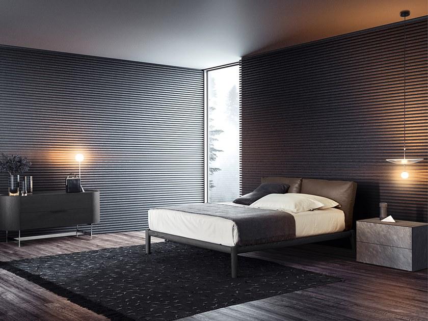 PIANCA Двуспальная кровать из ясеня с мягким изголовьем sun-id-1358730 - Вид №2