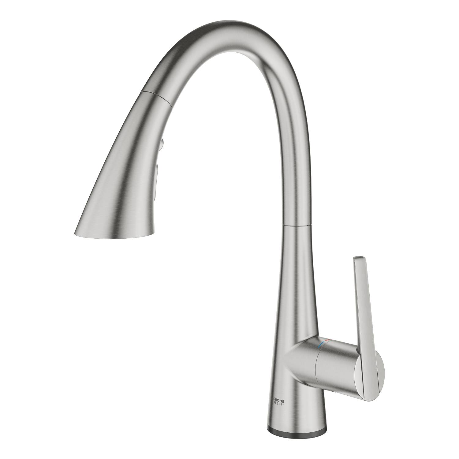 Смеситель для кухни 1/2“ GROHE Zedra Touch сенсорный однорычажный, суперсталь (30219DC2)