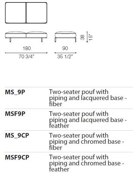 Cappellini Модульный диван со съемным чехлом Cap martin sunset sun-id-1481294 - Вид №31