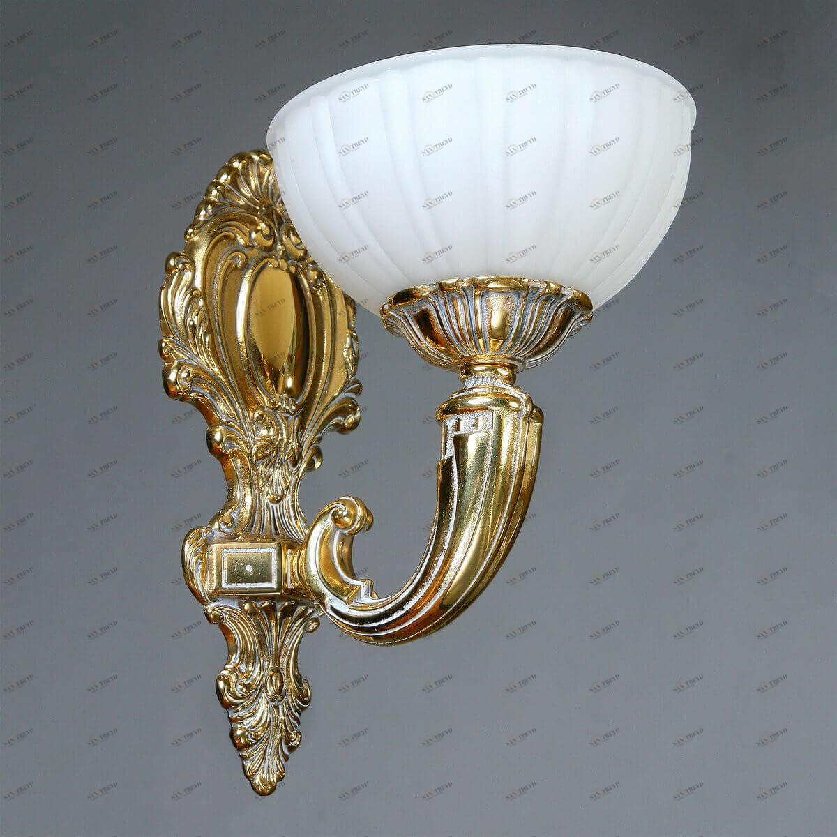 Бра светодиодное белое Lugo 8539/1 WP AMBIENTE LUGO 00-3927913 Белый;золото 