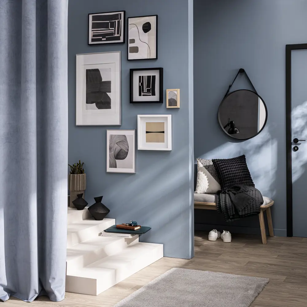 Зеркало декоративное KREAFORTA Barbier круглое D43 см пластик цвет черный STLM-2158350 - Вид №7