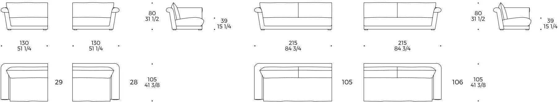 Liu Jo Living Collection Модульный тканевый диван с шезлонгом Urban fan sun-id-1479487 - Вид №4