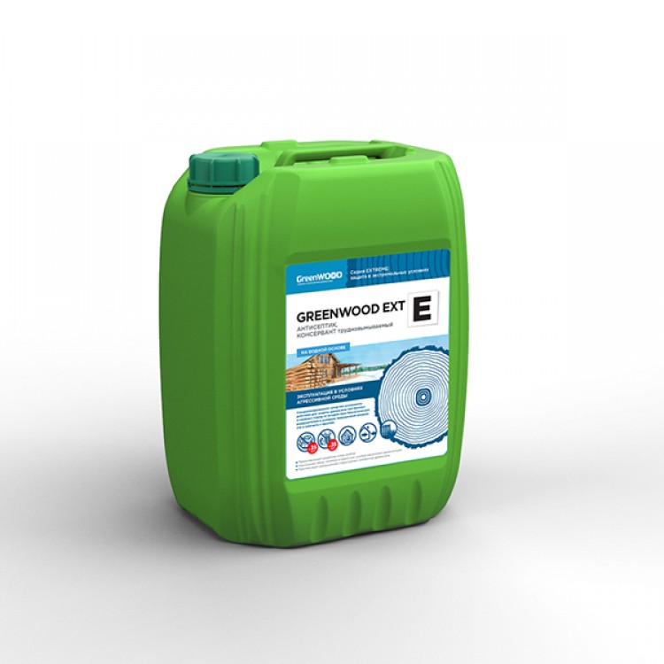 GWE-ES/20 GreenLAB GREENWOOD EXT E Готовый раствор, 20 л, АНТИСЕПТИК, КОНСЕРВАНТ трудновымываемый 