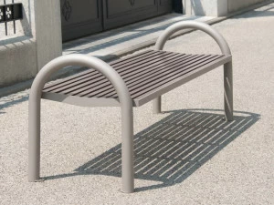 BENKERT BANKE Скамейка из нержавеющей стали и пэт без спинки Comfony