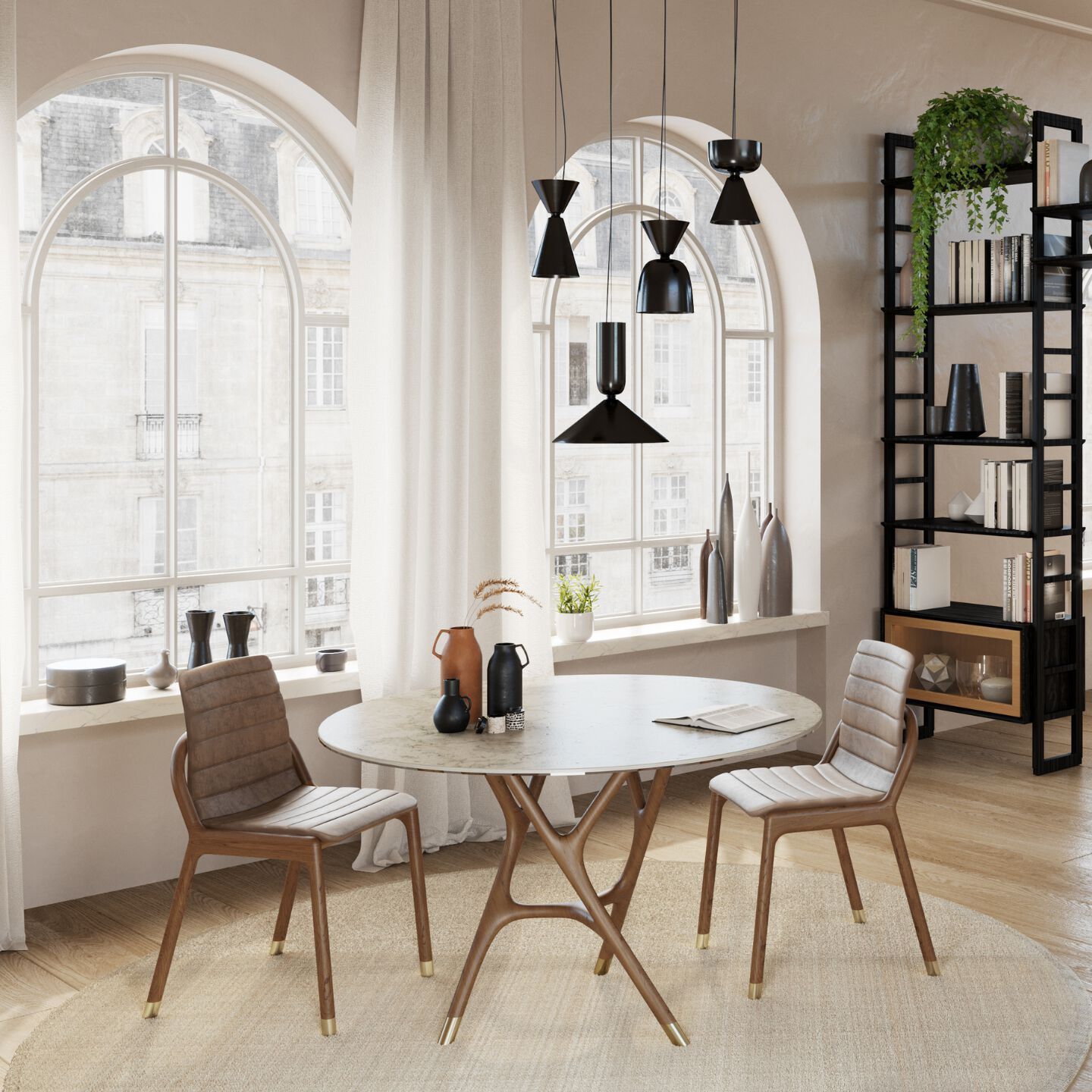 Стол с керамическим верхом и ножками из ясеня Morelato ARCH-00077956 - Вид №2