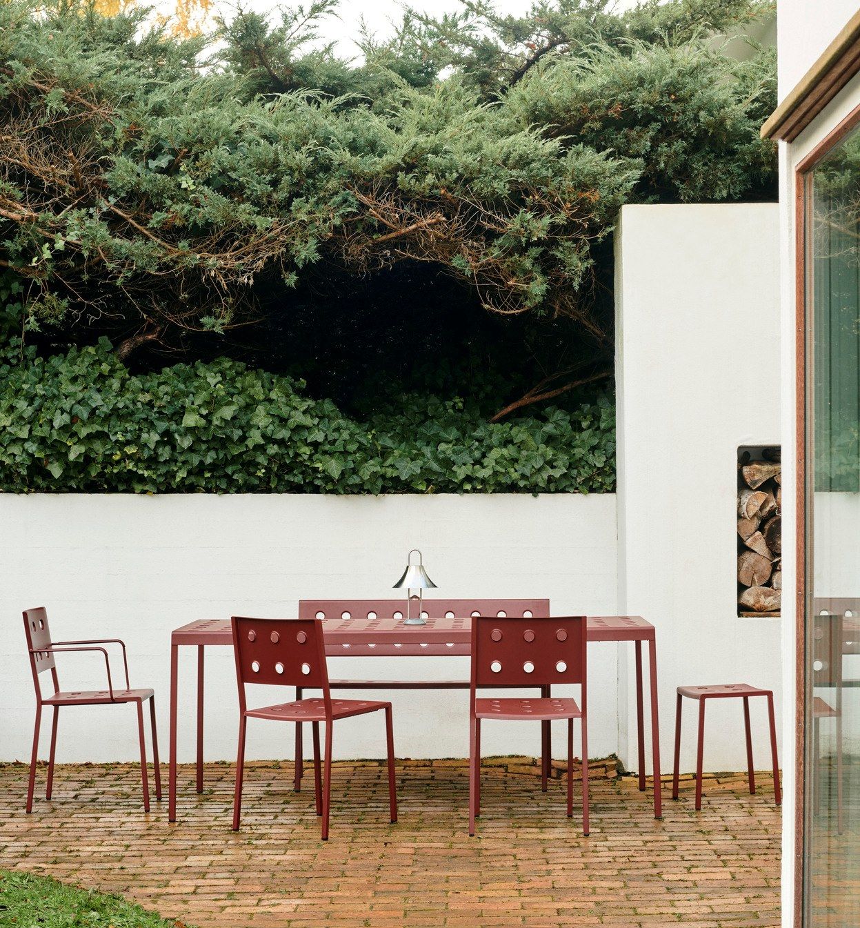 Стальной стул с порошковым покрытием с открытой спинкой Hay балкон ARCH-00152024 - Вид №49