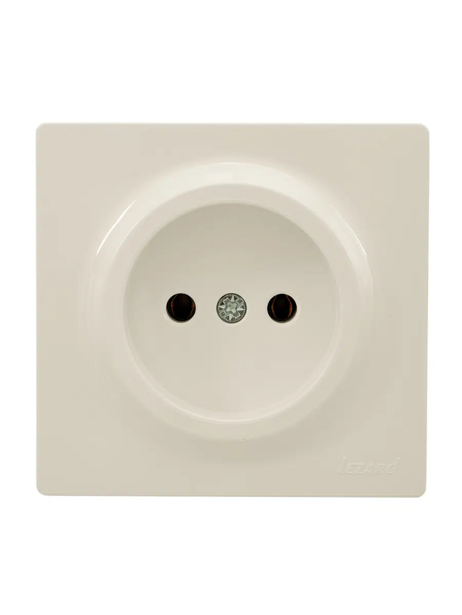 LETO Розетка б/з ПБТ крем LEZARD 752-0300-121B
