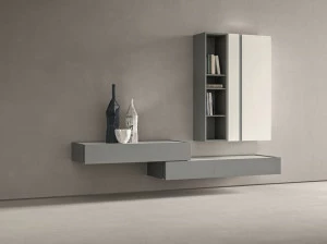 ZANETTE Настенная модульная лакированная стенка для хранения вещей Day moove