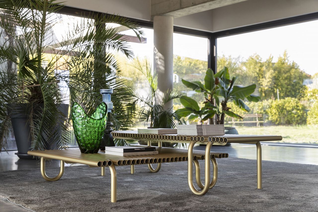 Квадратный металлический журнальный столик Mogg Pipelines ARCH-00004949 - Вид №1