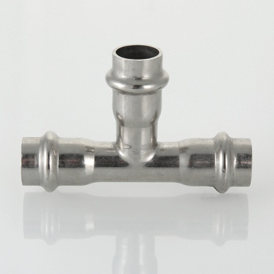 VTi.931.I.151215 Фитинг из нержавеющей стали – пресс-тройник Valtec 15 x 12 x 15 мм  - Вид №4