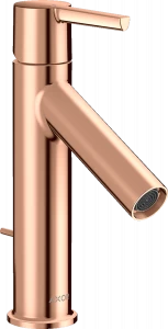 10007300 Смеситель для раковины 100, однорычажный, CoolStart, с рычажной ручкой и сливным гарнитуром AXOR STARCK