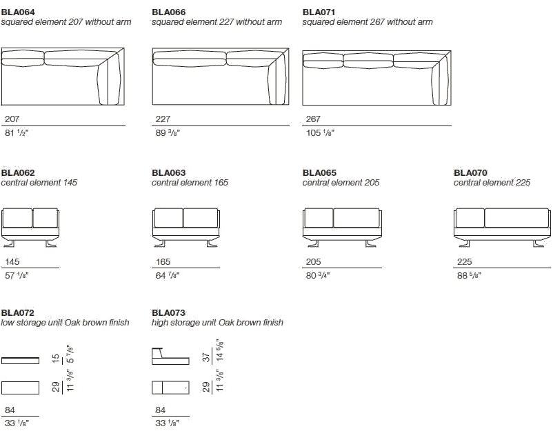 Bodema Модульный угловой диван из ткани с шезлонгом Blake sun-id-1394777 - Вид №9