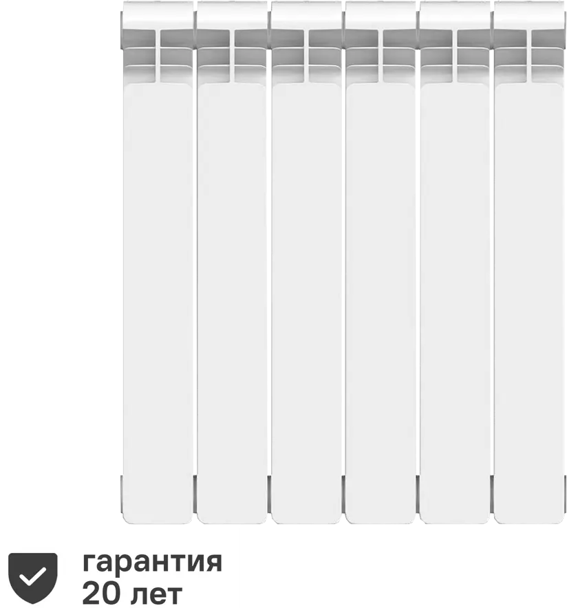 Биметаллический радиатор Equation на 6 секций для эффективного отопления 18360709