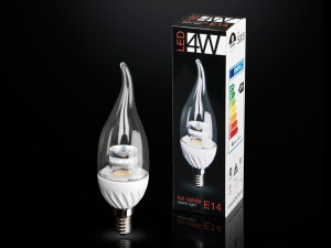 109111 Лапочка LED FLAMA TR.3000K 4W E14 Schuller