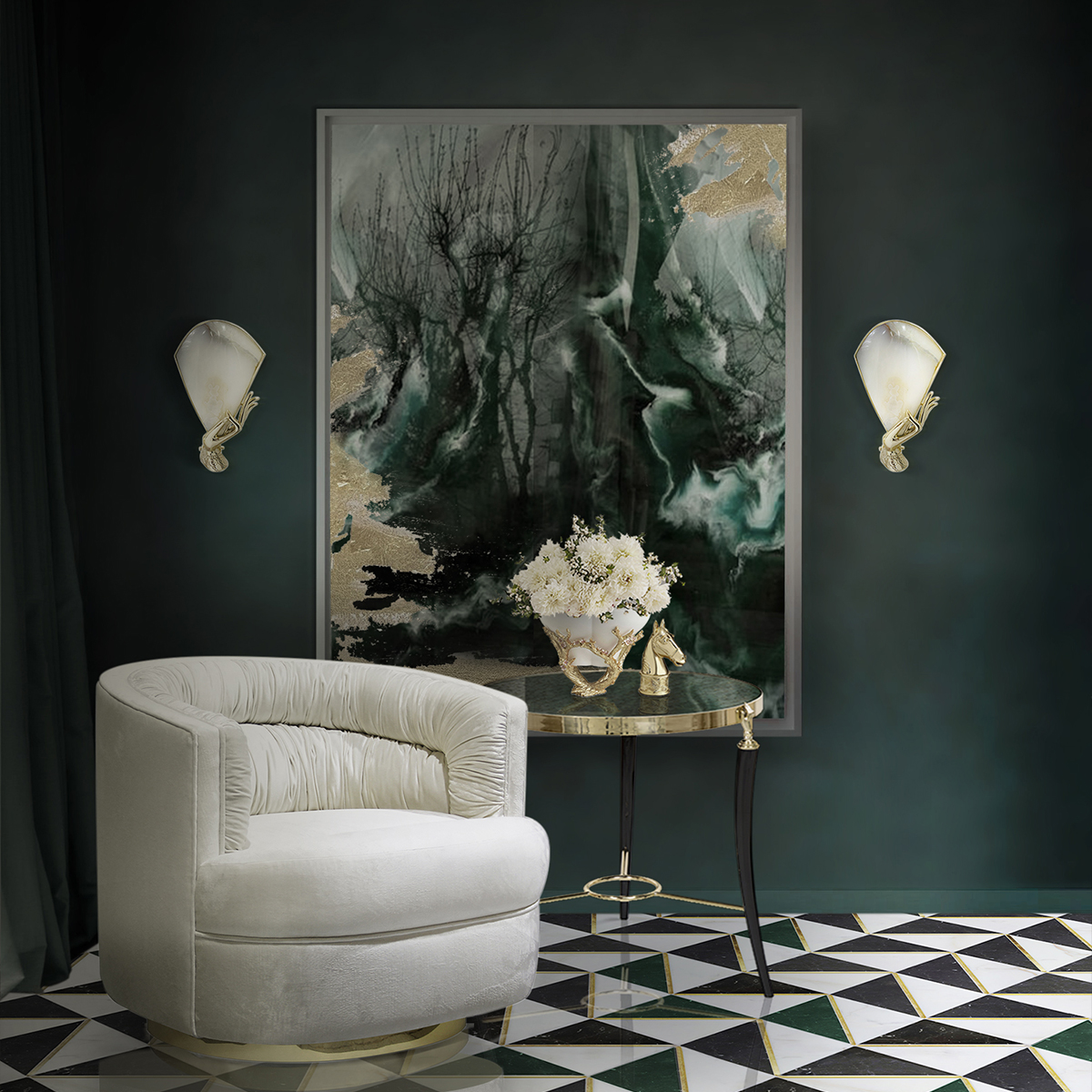 Настенные светильники Muse Sconce Covethouse KOKET  - Вид №1