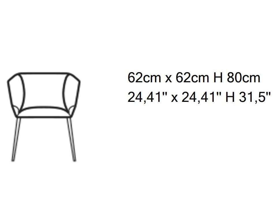 Тканевый стул с подлокотниками Natuzzi Italia ROSE ARCH-00060205 - Вид №3