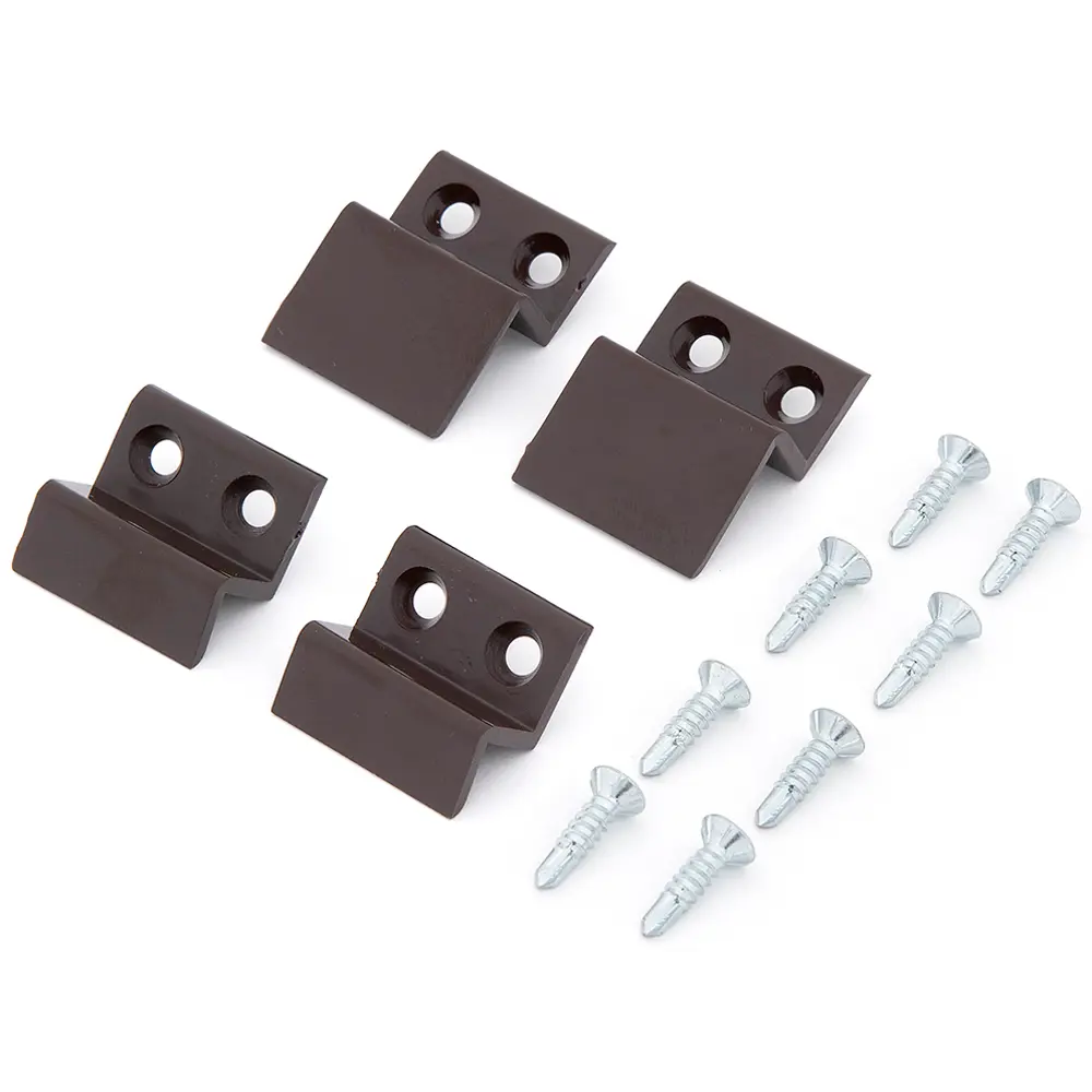 Крепление для москитной сетки Palladium ПВХ цвет коричневый, 4 шт STLM-2145814