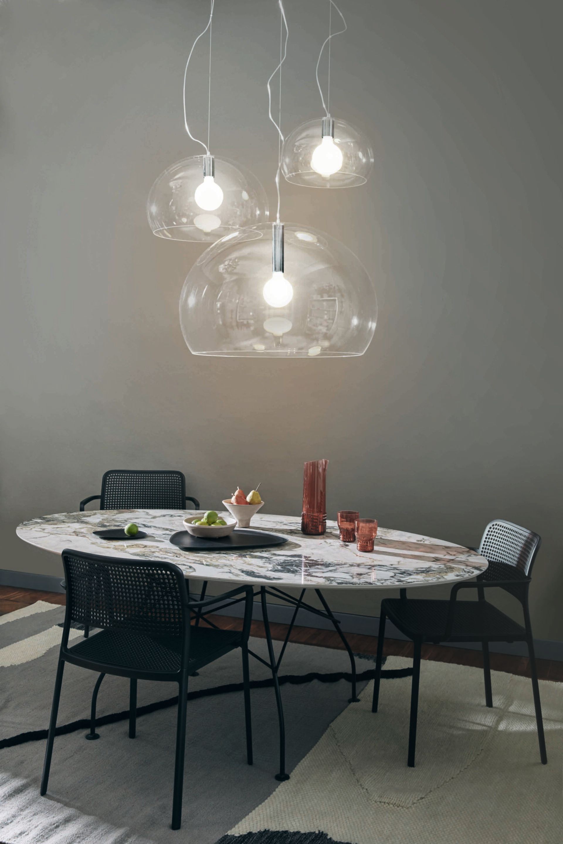 Круглый обеденный стол из керамогранита Kartell GLOSSY ARCH-00051866 - Вид №2