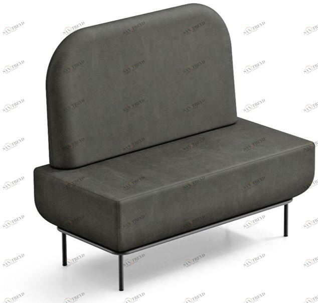 Midj Модульная тканевая скамья со спинкой Landscape S120cc+sk120rb