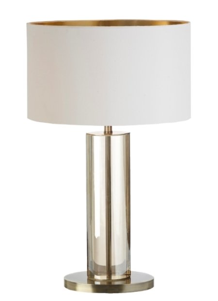 Настольная лампа Lisle Cognac Crystal от RVAstley 5322 RVASTLEY КЛАССИЧЕСКИЕ 061941 Белый;прозрачный  - Вид №1