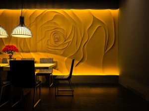 Трехмерная декоративная гипсовая панель