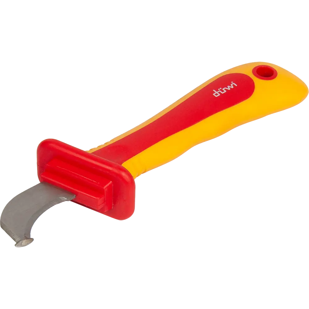 Монтерский нож DUWI Profi с пяткой для электромонтажных работ 84421763 STLM-0049820