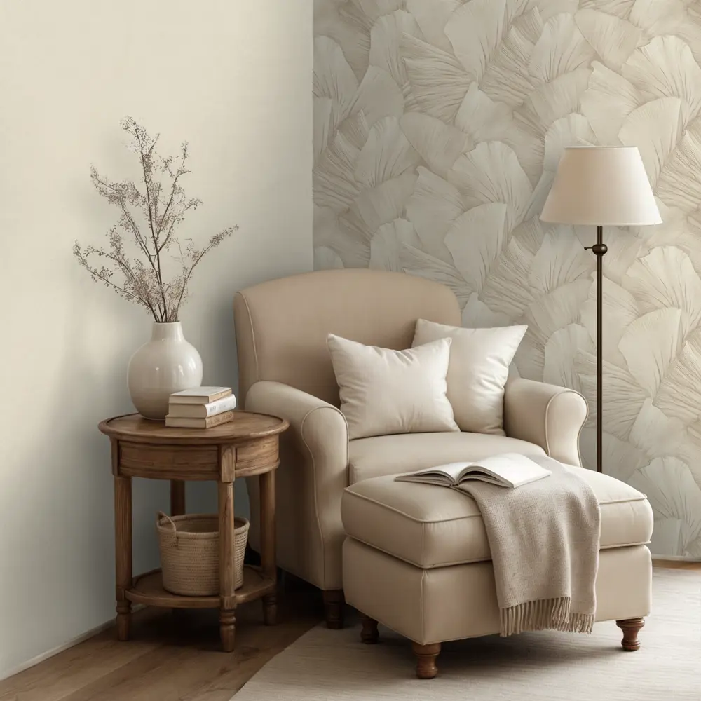 Обои флизелиновые Euro Decor Serena бежевые 1.06 м ED7343-01 89452735 STLM-2175780 - Вид №5