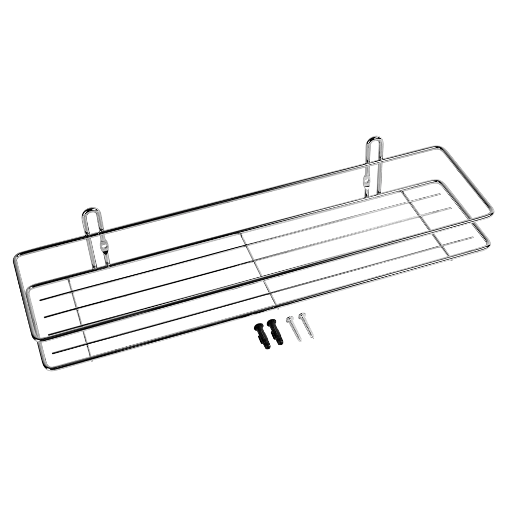 Полка для ванной Swensa Флэт 40x7 см металл цвет хром STLM-2194646 - Вид №2