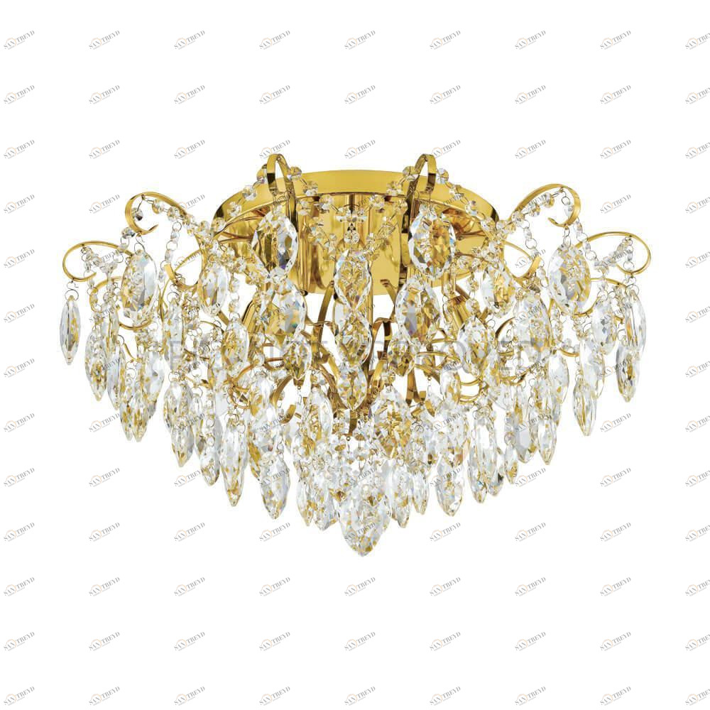 Потолочная люстра Eglo Fenoullet 39602 EGLO ДИЗАЙНЕРСКИЕ, FENOULLET 00-3887942 Золото;прозрачный 