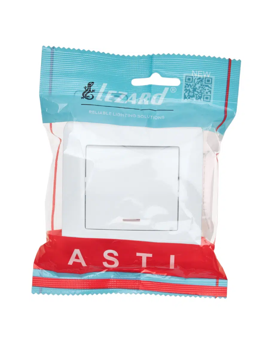 ASTI Выключатель с подсветкой белый LEZARD 7081-0202-111 - Вид №1