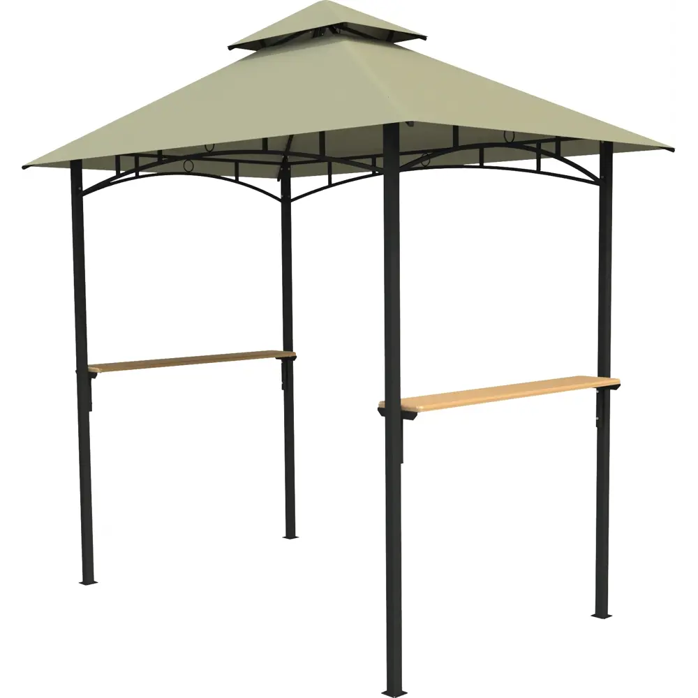 Шатер садовый Аромат 2.45х1.52х2.56 м сталь серый (без штор) Santreyd STLM-2185317