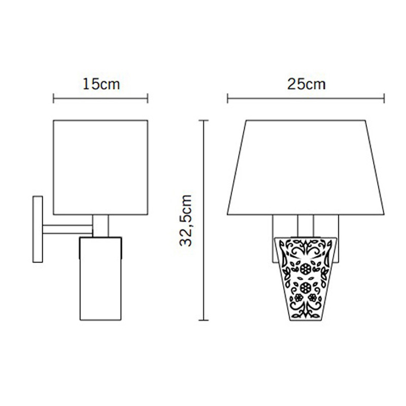 Светильник настенный черный Fabbian D69D0302 FABBIAN  00-3882507 Черный  - Вид №3