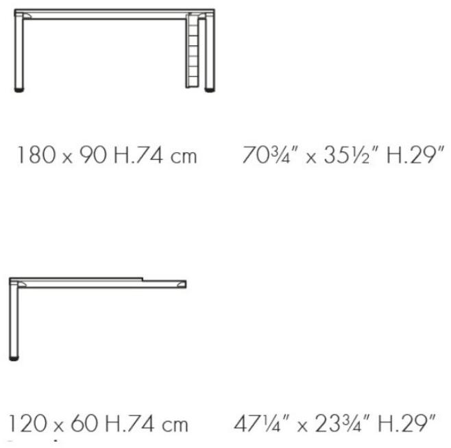 Bralco Угловой письменный стол из меламина с системой управления кабелями Winglet sun-id-1417073 - Вид №3
