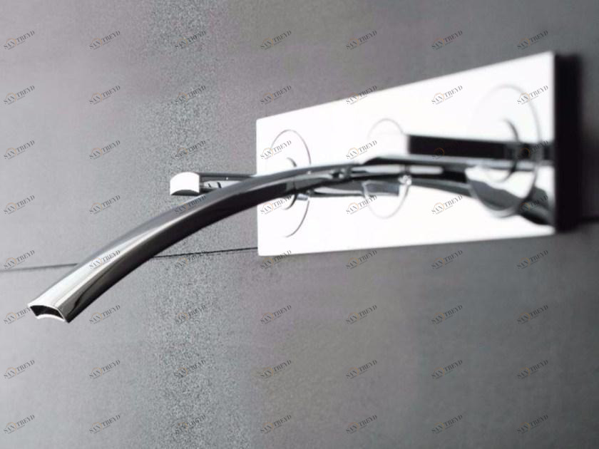 ZAZZERI Смеситель для мойки настенный с тарелкой Moon sun-id-1399024